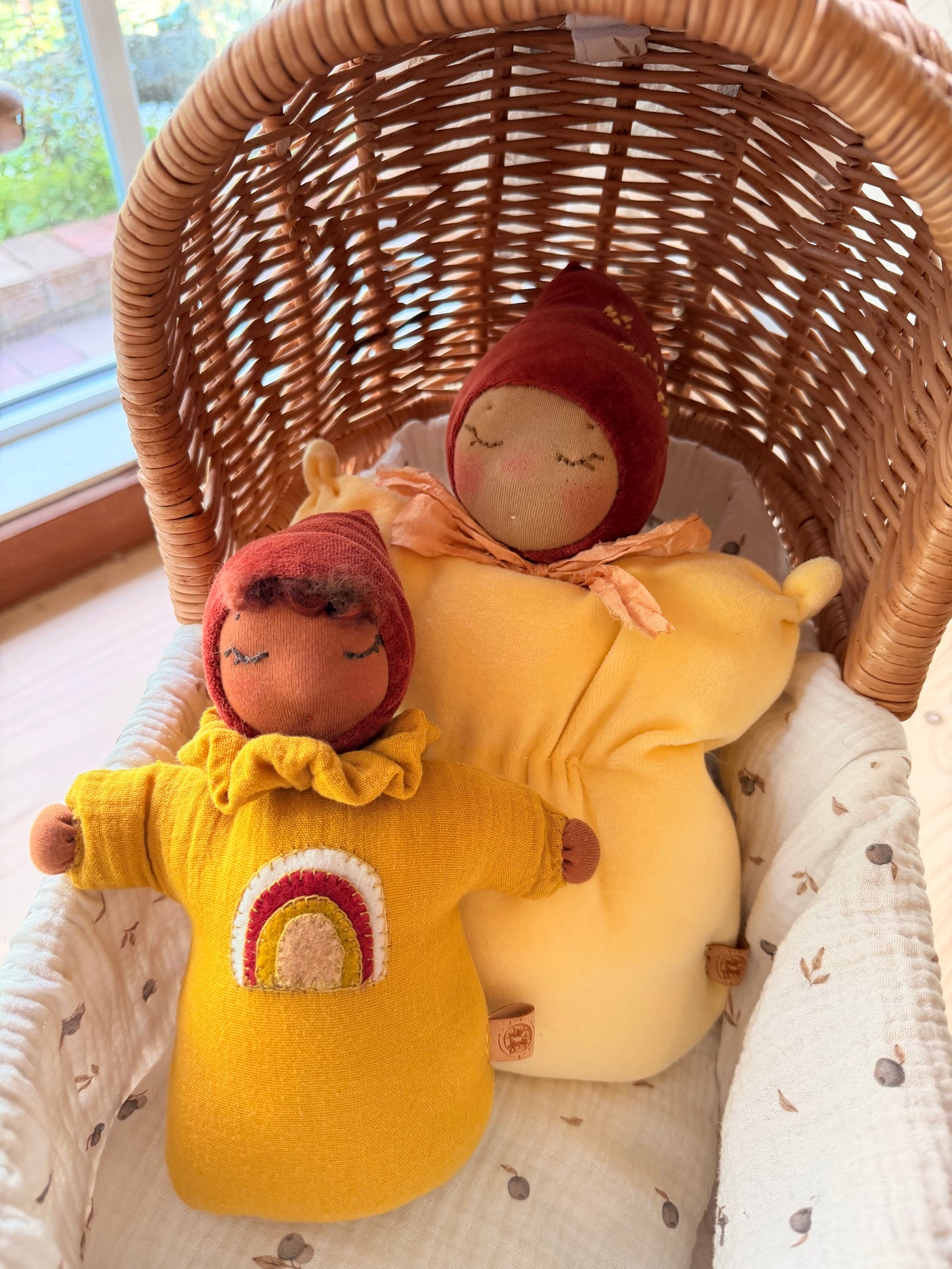 One of a kind Waldorf inspired lavender fairy doll- Lemon