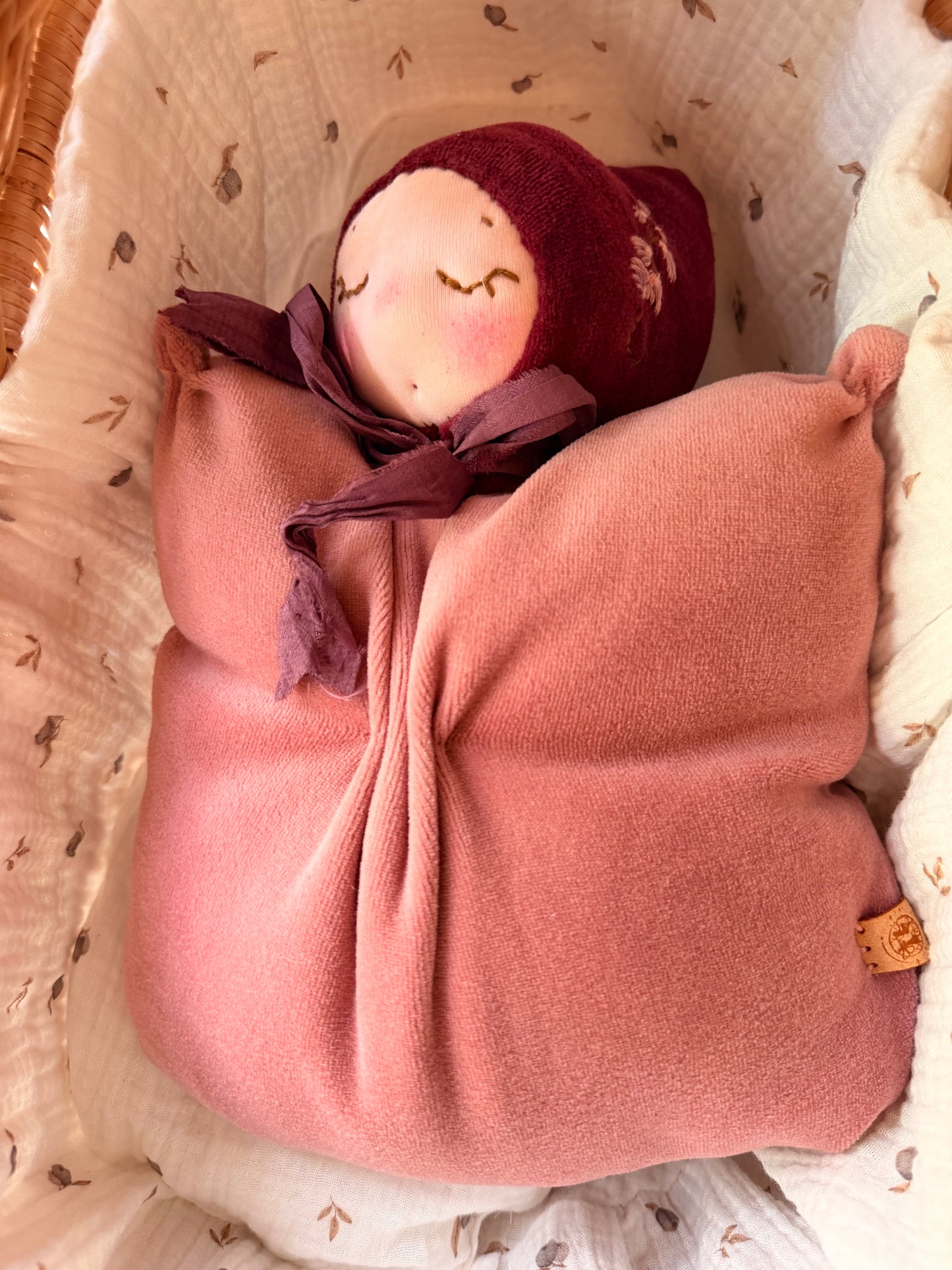 One of a kind Waldorf inspired lavender fairy doll- Bordeaux