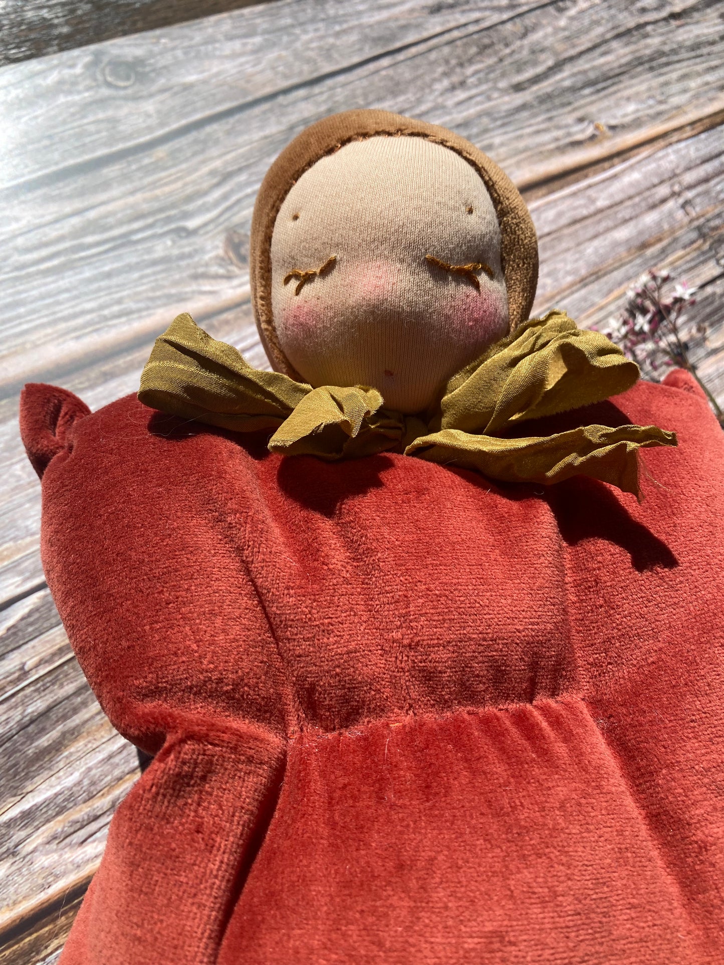 One of a kind Waldorf inspired lavender fairy doll- Cinnamon