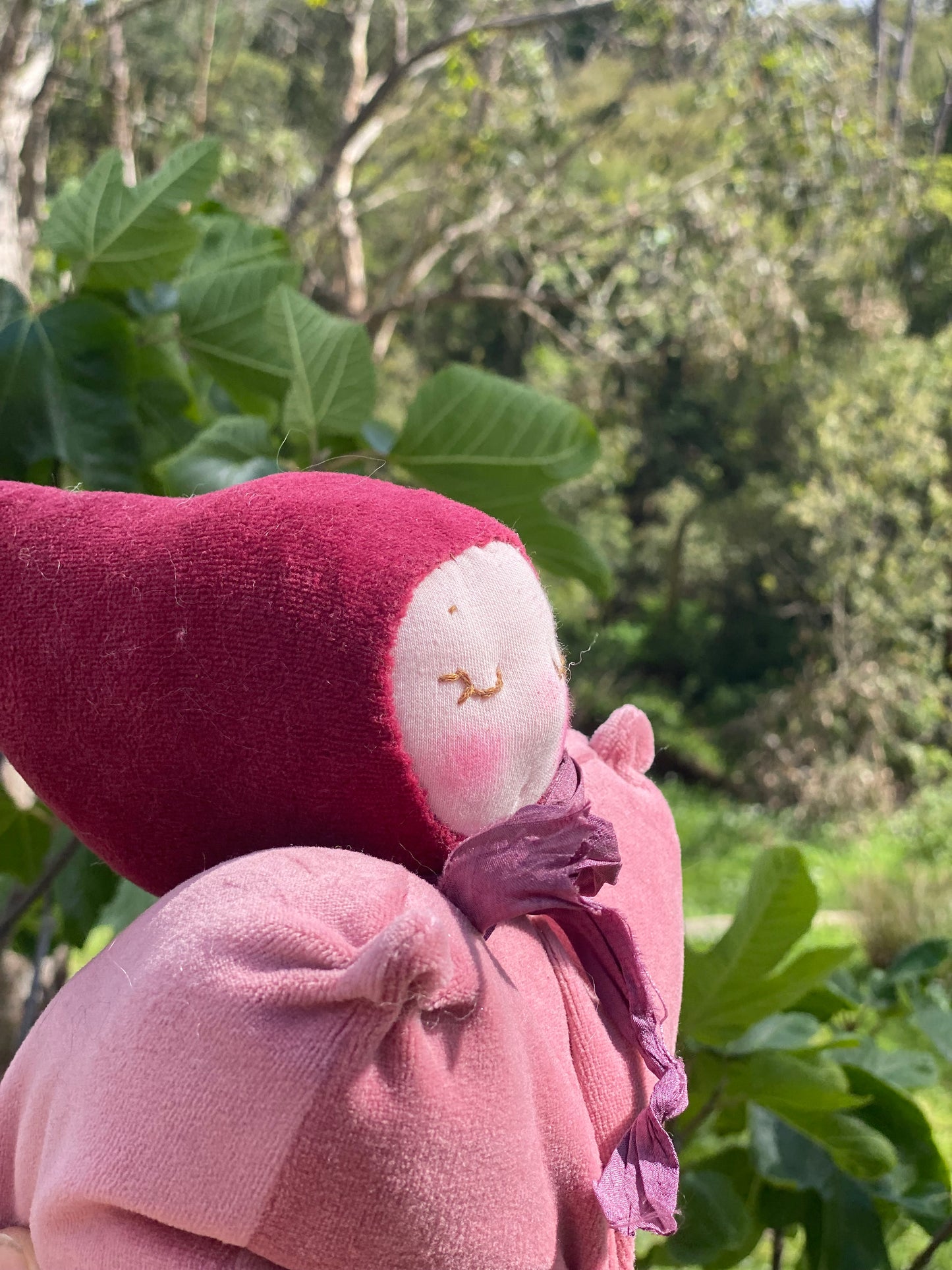 One of a kind Waldorf inspired lavender fairy doll- Bordeaux