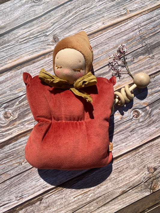 One of a kind Waldorf inspired lavender fairy doll- Cinnamon