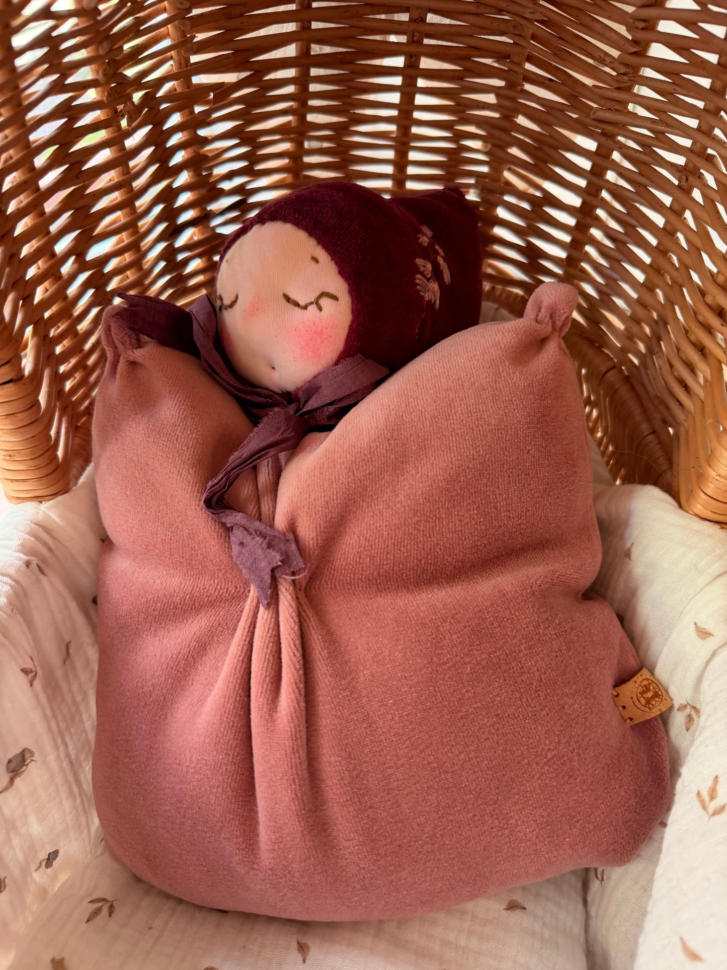 One of a kind Waldorf inspired lavender fairy doll- Bordeaux