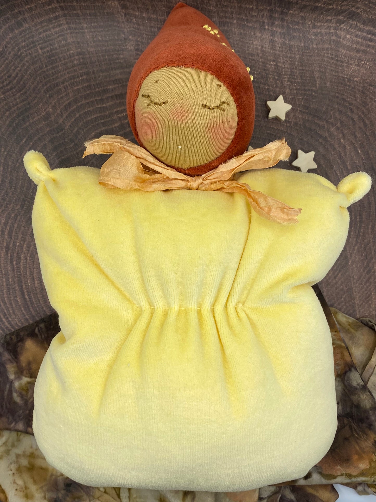One of a kind Waldorf inspired lavender fairy doll- Lemon