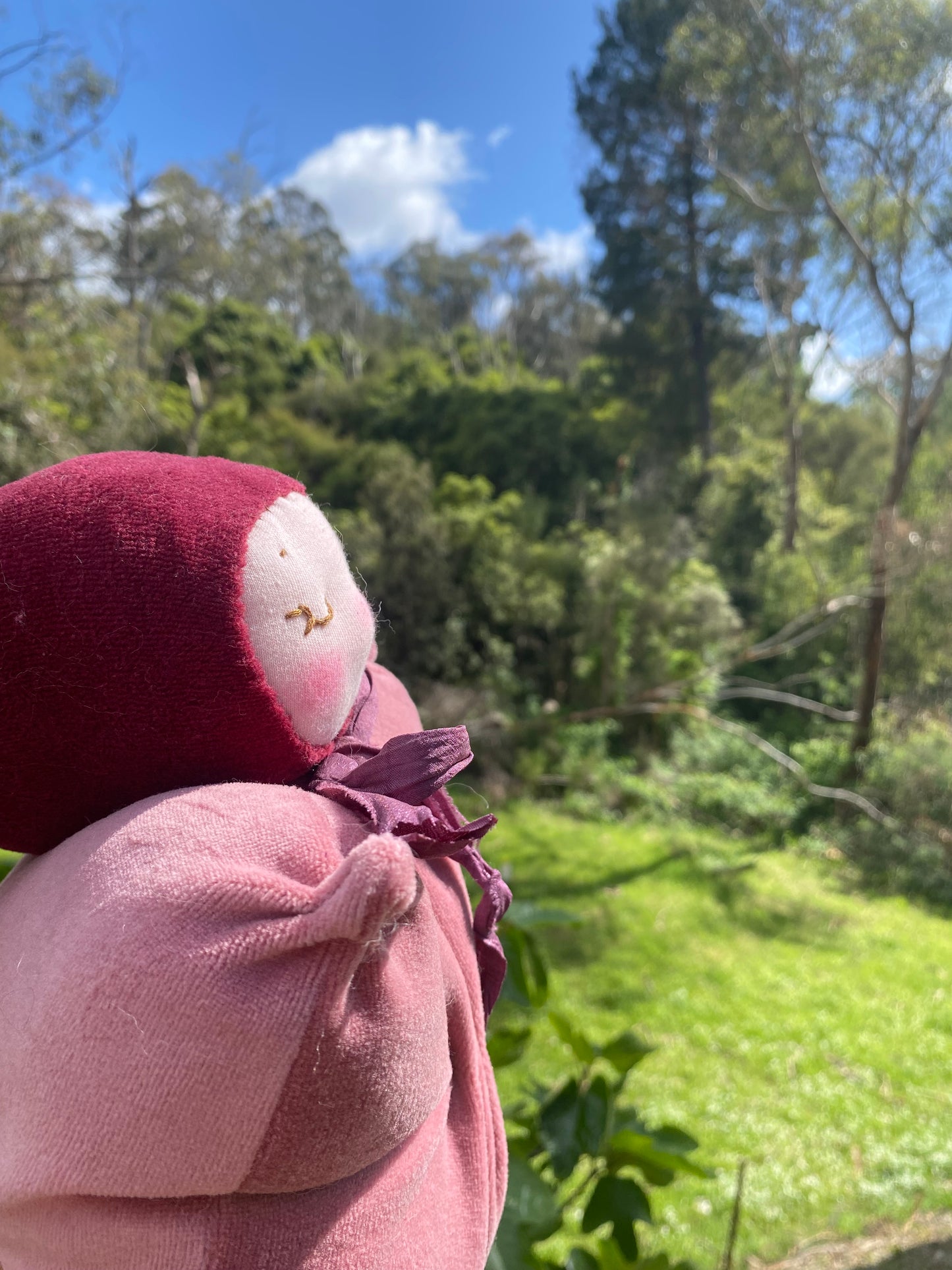 One of a kind Waldorf inspired lavender fairy doll- Bordeaux