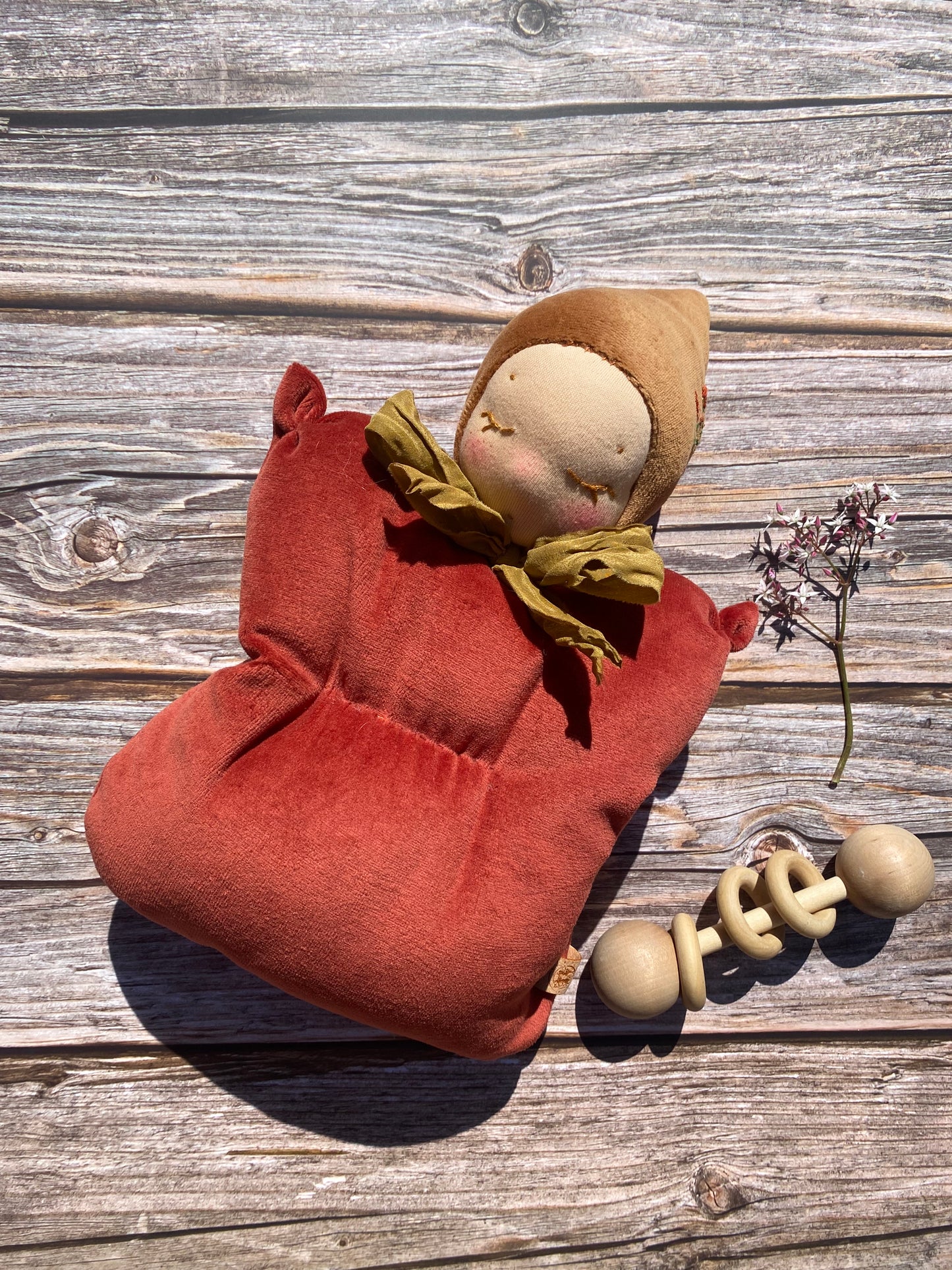 One of a kind Waldorf inspired lavender fairy doll- Cinnamon
