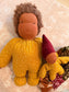 Mama & baby fairy doll set -mustard