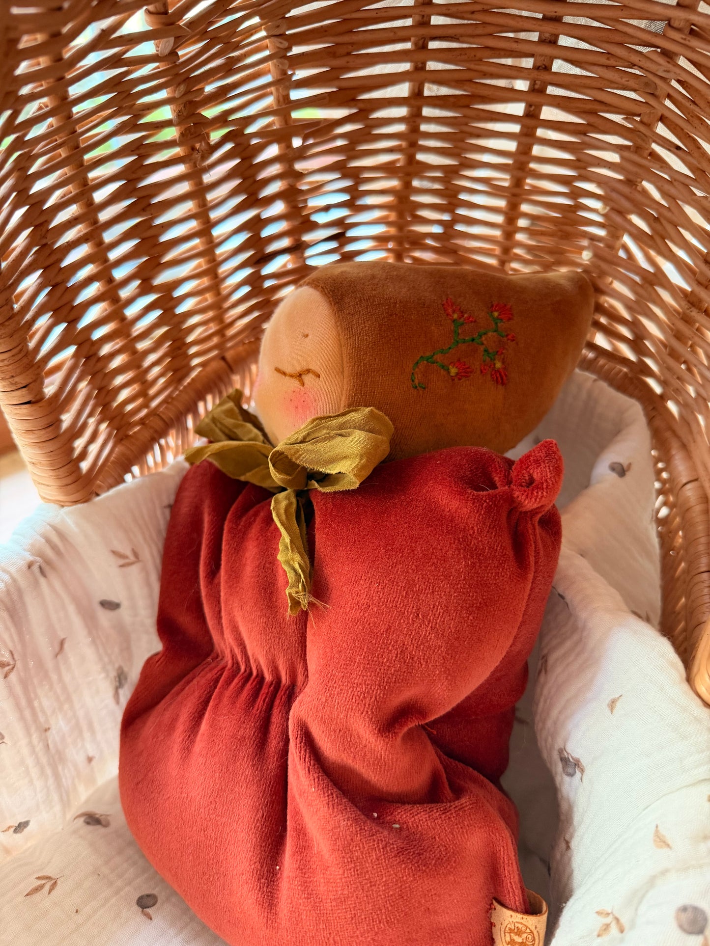 One of a kind Waldorf inspired lavender fairy doll- Cinnamon