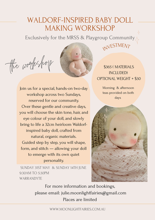 Baby doll making class - Deposit