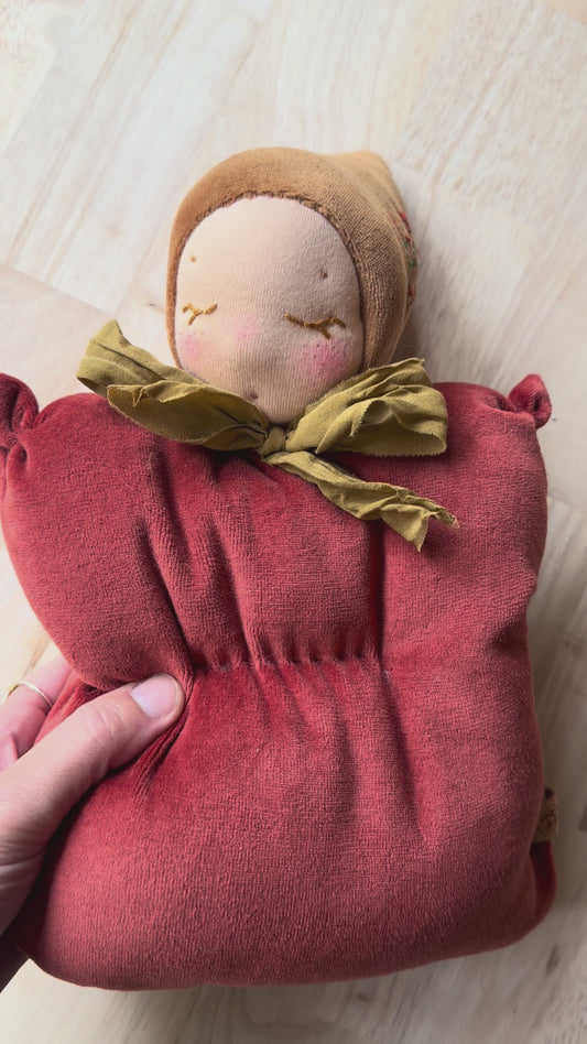 One of a kind Waldorf inspired lavender fairy doll- Cinnamon